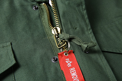Army green military jacket parka