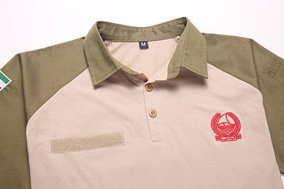 Military police desert cotton polo shirt