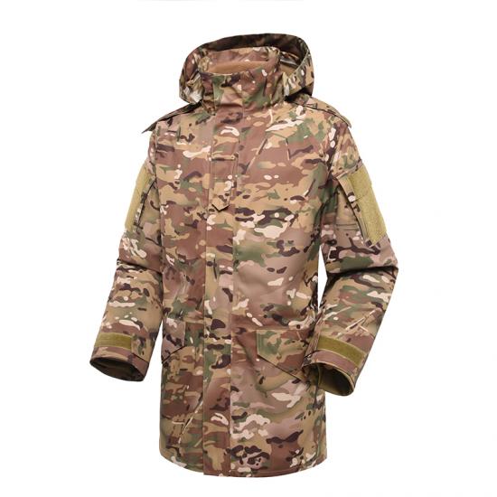 Multicam military jacket parka