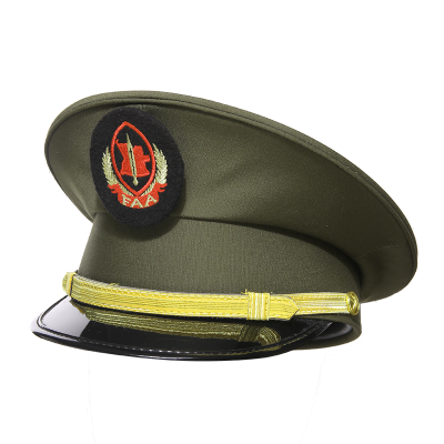 Uniforme militar traje de visera gorra de oficial de la