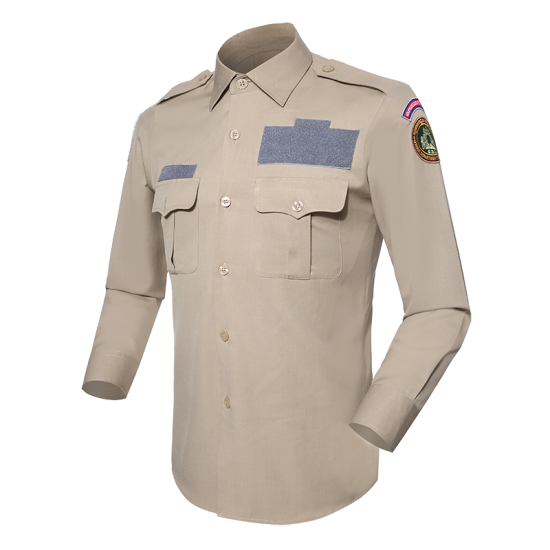 Official shirt khaki for Cambodian immigration