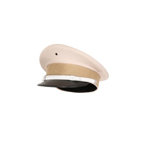 Khaki color military peaked officer cap