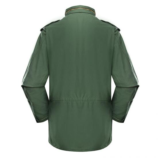 Army green military jacket parka