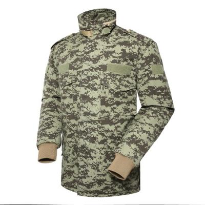 chaqueta de lana de invierno militar de camuflaje digital