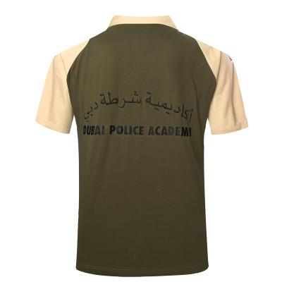 Dubai policía algodón manga corta polo camisa