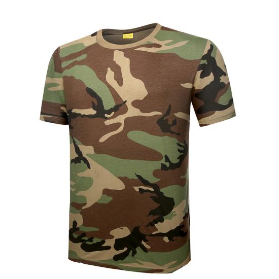 Military woodland camo T shirt