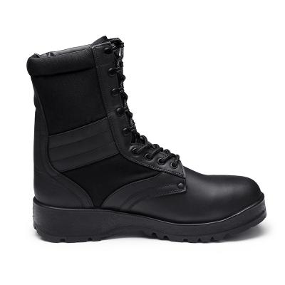 zapatos negros de hombre botas de jungla de combate militar de cuero genuino