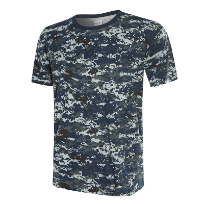 togo militar ejército azul marino camuflaje digital camiseta de manga corta
