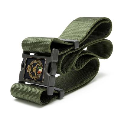 Cinturón de uniforme militar tácito verde militar
