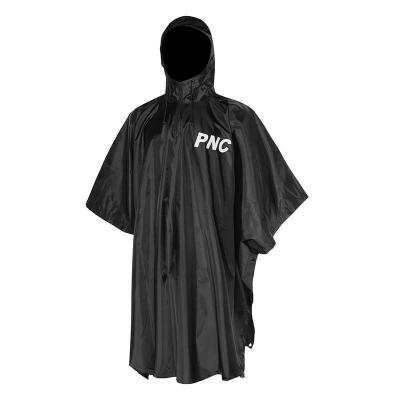 Poncho impermeable militar policial con revestimiento impermeable negro